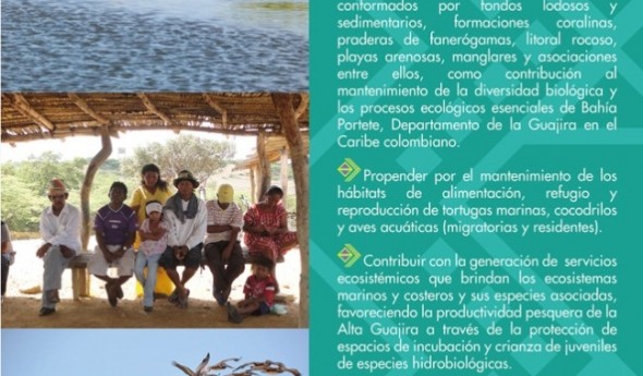 Avance en la declaratoria de un área protegida en la Bahía de Portete, alta Guajira.